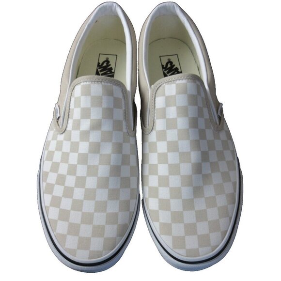 Vans Men's Classic Slip On Color Theory French Oak Checkerboard Shoes Sizes NIB - Picture 2 of 5